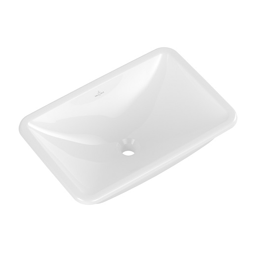 раковина встраиваемая villeroy&boch loop & friends 45 см,4a560001, цвет альпийский белый
