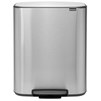 Мусорное ведро Brabantia Bo Pedal Bin 211324 60 л, стальное матовое