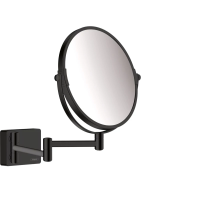 Косметическое зеркало x 3 Hansgrohe AddStoris 41791670, черный матовый