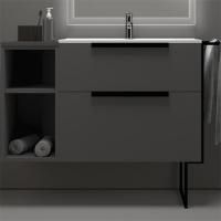 Тумба под раковину Cezares Urban 74 55160 подвесная Grigio opaco без ножки и боковой полки Тумба под раковину Cezares Urban 74 55160 подвесная Grigio opaco без ножки и боковой полки