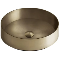 Раковина Gessi Gessi316 54601#726 накладная, Ø40 см, цвет Warm Bronze Brushed PVD