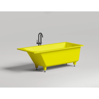 Ванна из литьевого мрамора Salini S-Sense Cascata 104413GF 170x70 см, покраска по RAL глянец полностью