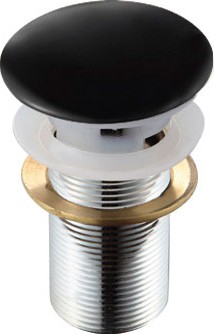 Донный клапан для раковины Melana T201B черный