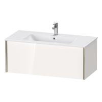 Duravit XViu Тумба подвесная 400x1010x480мм, для раковины #233610, 1 ящик, цвет: белый глянцевый/champagne matt