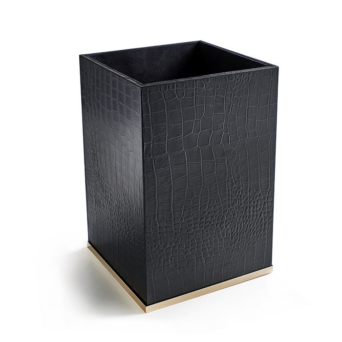 Ведро для мусора 3SC Cocco CO65AGD черное/золото