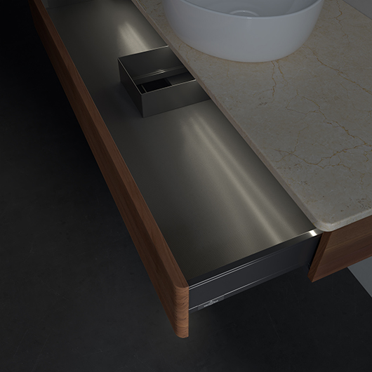 тумба под раковину 120х50 см villeroy & boch antao l10113hm цвет warm walnut (орех)/botticino