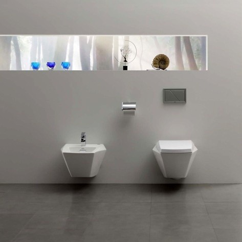 биде подвесное toto jewelhex bt682v1#xw