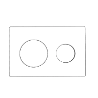 Кнопка смыва для инсталляции AZARIO AZ-8200-0012/P40-0130-0025 для унитаза, пластик, цвет глянцевый белый