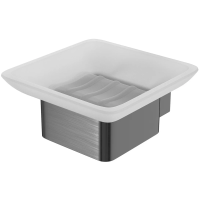 Мыльница Lemark Smooth line 9746018 графит