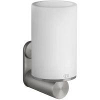 Стакан для зубных щеток Gessi Gessi316 54707#239 настенный, белый, цвет STEEL BRUSHED