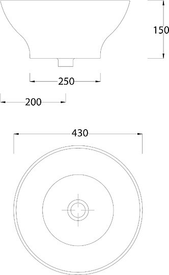 раковина накладная 43 см artceram fuori tfl002 01 00, белая.