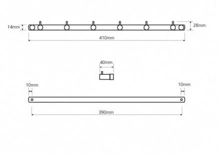 Вешалка для полотенец Bemeta NEO 104606115 хром