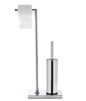 Стойка, 3SC, Piantane 4.0 SIMO52 NO, напольная, отдельностоящая, с держателем бумаги, Ёршик для унитазаом, черный матовый