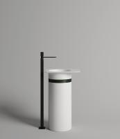 Раковина накладная Salini Ninfea 110521M 54.5х44.7 см, материал S-Stone, цвет, белая матовый