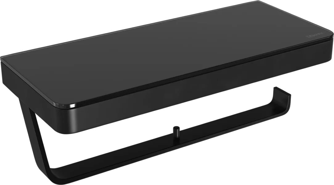 Держатель туалетной бумаги Lemark Glass line 9722042 черный