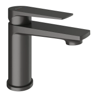 Смеситель Aqueduto Linha LIN0245 для раковины, без донного клапана, Вороненая сталь
