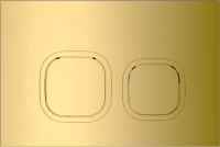 Клавиша для инсталляции Grossman Cosmo 700.K31.02.300.300 для унитаза, пластик, золото глянцевое