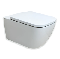 Унитаз Hatria TECNA Y9DJ01 подвесной, безободковый, со сливом Vortex, без сиденья, белый