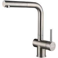 Смеситель для кухни Paulmark Dosse Do214418-SS, цвет нержавеющая сталь.