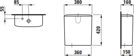 бачок для унитаза laufen palace 8.2870.3.000.291.1