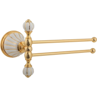 Полотенцедержатель Migliore Olivia 17528 поворотный, цвет белый | золото