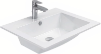 Раковина 60 см Aquanet Электра 00270160 полувстраиваемая, цвет белая