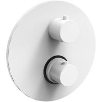 Смеситель Paffoni Light LIQ013BO для душа, термостат, встраиваемый, с внутренней частью, белый матовый