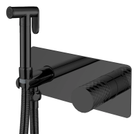 Гигиенический душ со смесителем Boheme Stick 127-BB черный матовый