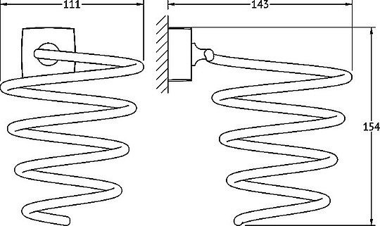 Держатель для фена FBS Esperado ESP 080