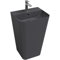 Раковина Isvea Sott'Aqua 10SQ37001SV-2C напольная, 50x42 см, антрацит матовый