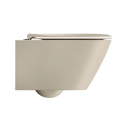 унитаз подвесной gsi modo+ 8415fr408 безободковый, cretta matte