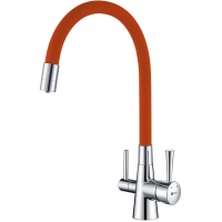 Смеситель для кухни с подключением к фильтру Lemark Comfort LM3075C-Orange