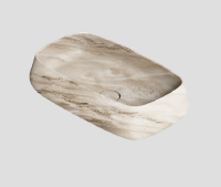 Раковина Alice Nur 33250188 накладная, 60x35 см, Amazon marble (амазон мрамор)