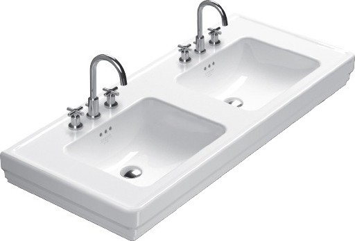 Раковина Catalano Canova Royal 1125CV00 125x54 см, двойная, белая