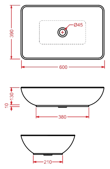 раковина накладная 60 см artceram tai tal001 01 00, белая.