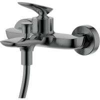 Смеситель для ванны AQUAme Como AQM6512GM с душевым гарнитуром, оружейная сталь