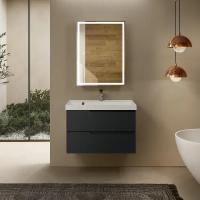 Тумба под раковину AQUAme S3 80 AQM900380GM подвесная цвет Антрацит