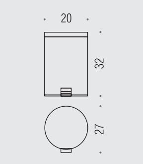 Ведро для мусора Colombo Design Hotel B9968
