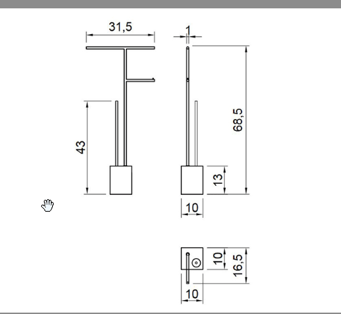 Напольная стойка Antonio Lupi Biviocombi BIVIOCOMBI2.8/steel.nero marquinia сатин/черный мрамор