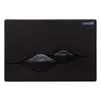 Кнопка для инсталляции Creavit Ufo GP1002.02 черный глянцевый