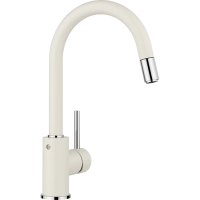 Смеситель для кухни Blanco Mida-S 526968 с выдвижным изливом, мягкий белый