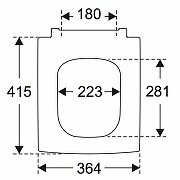 сиденье для унитаза villeroy&boch memento 2.0 8m24s1r7 с микролифтом, pure black