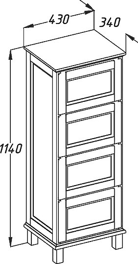 комод opadiris гарда 43 нагал