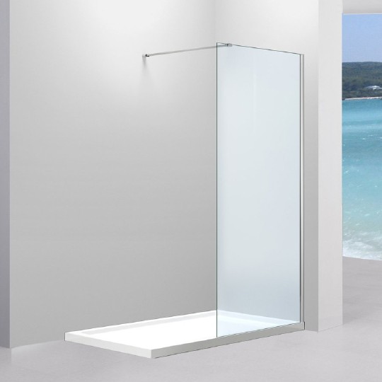 Душевая перегородка Black&White Stellar Wind S601, профиль хром, стекло прозрачное