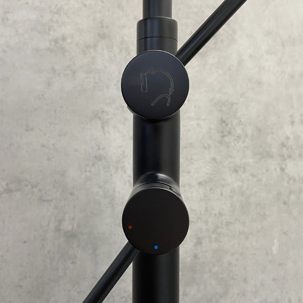 смеситель для ванны comforty fe018m-cmt 00004149951 черный, напольный