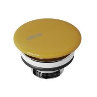 Донный клапан Alice PIL00696 для раковины, керамический, неперекрываемый, мед