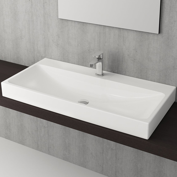 раковина накладная bocchi scala arch 1079-001-0126 белая глянцевая