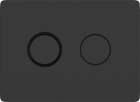 Кнопка для инсталляции Cersanit Accento Circle 63839 цвет черная матовая