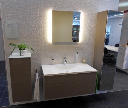 шкаф подвесной keuco royal reflex 34020 140001 стекло трюфель l