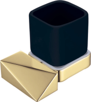 Стакан для зубных щеток Boheme New Venturo 10314-G-B Золото, Черный